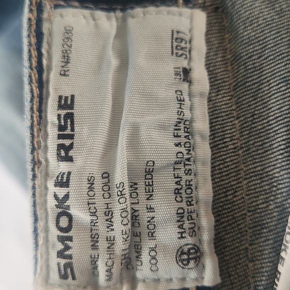Smoke Rise Stylish Blue Distressed  Jeans - Picture 10 of 10
